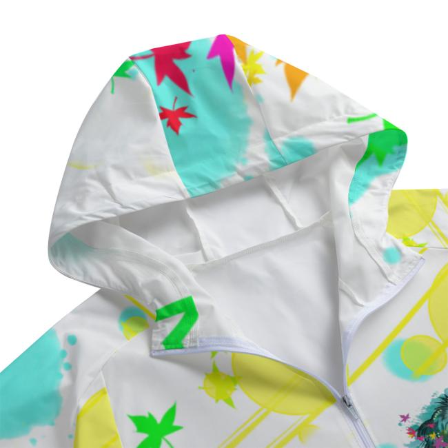 Preview: Leichte Regenjacke Krümel – Popart Hundemotiv, 100 % Polyester, Unisex, Mix, Mischling, Chihauhau